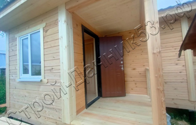 4 Брусовая баня  Б-12, 6х7,5м, 51 М², Тверская область, Конаковский район, СНТ Машиностроитель. (8)